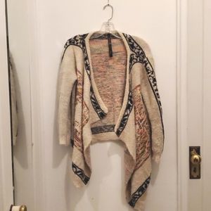 Colorful fuzzy cardigan